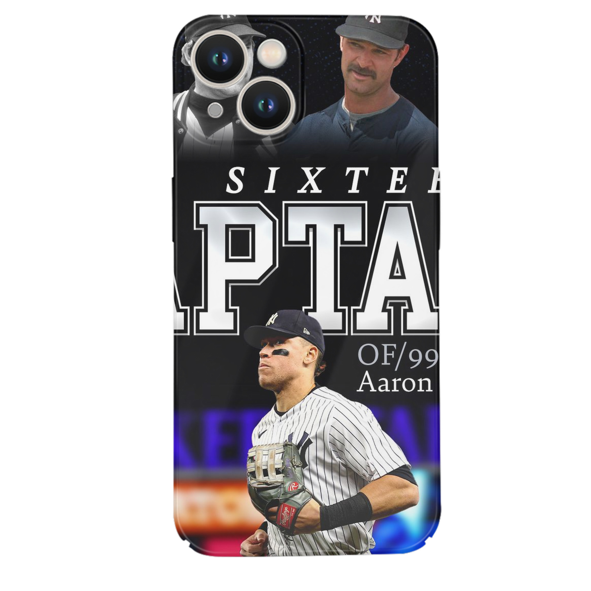 Aaron Judge Yankees Captain IPhone 14 Series Full-Cover Hard Case – Shockproof With Raised Camera Protection – Precise Cutouts, Wireless Charging Compatible – Durable, Anti-Yellowing, Easy To Clean